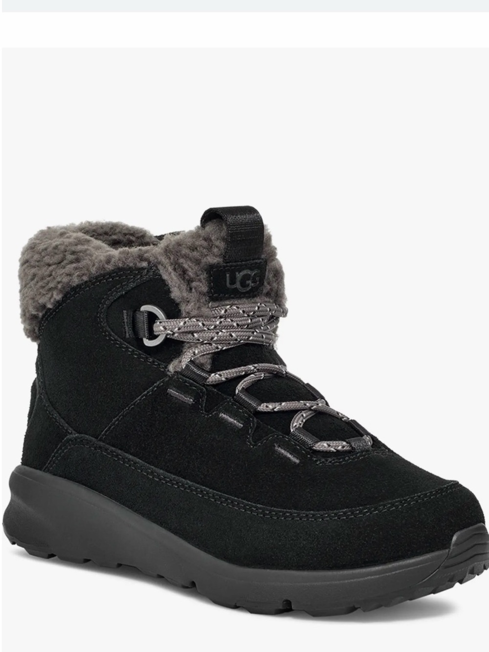 UGG Kids Black and Gray TerreTrail Cozy Winter Boot